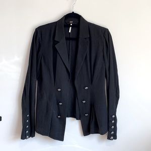 Free people black blazer